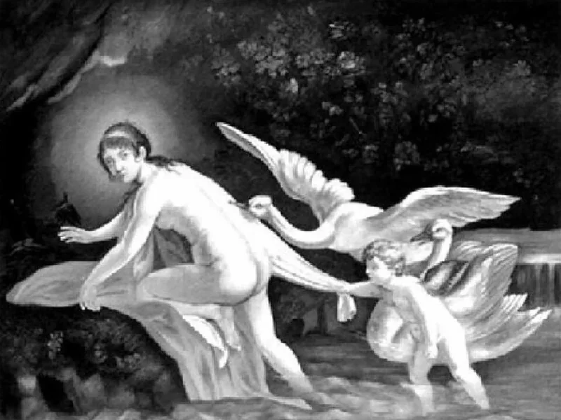 1836-Hynek Fiedler - Leda e il cigno